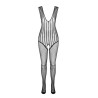 Passion - Bs 103 Bodystocking Noir Taille Unique